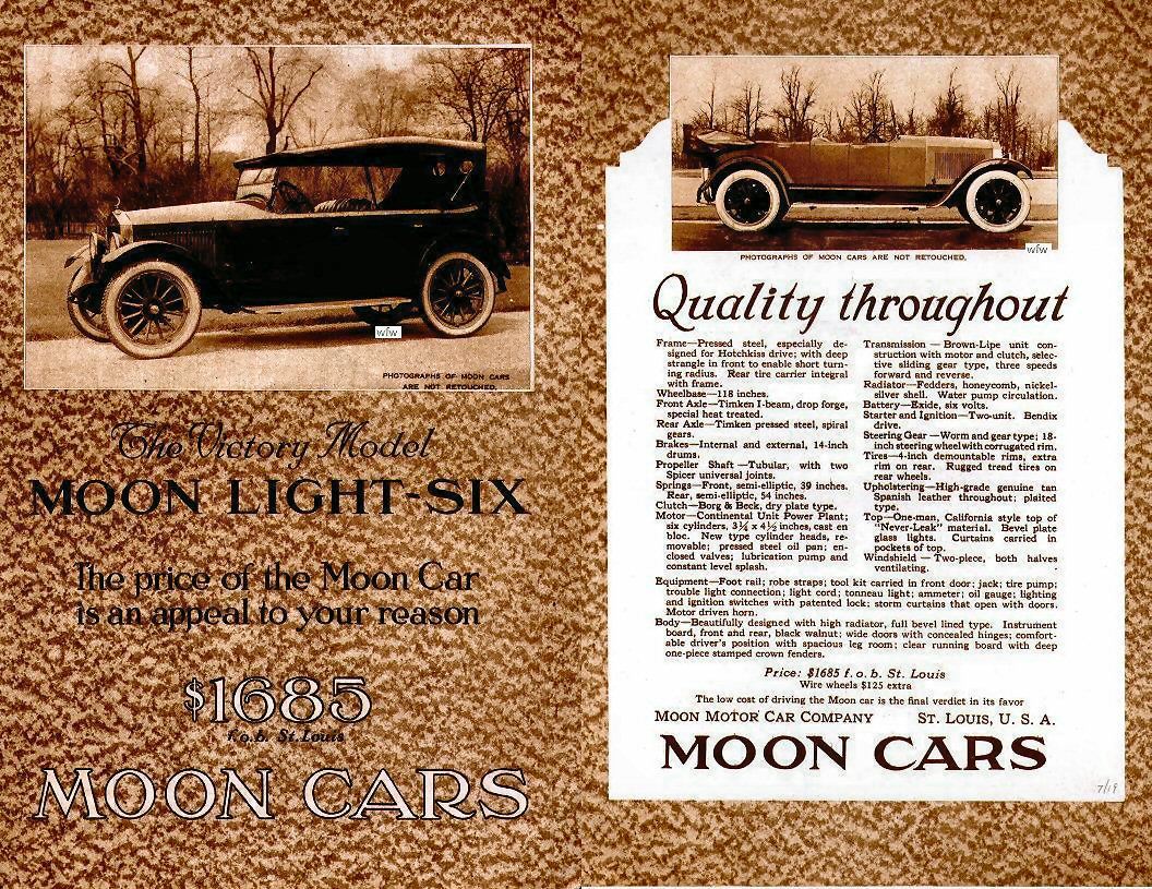 1919 Moon Auto Advertising